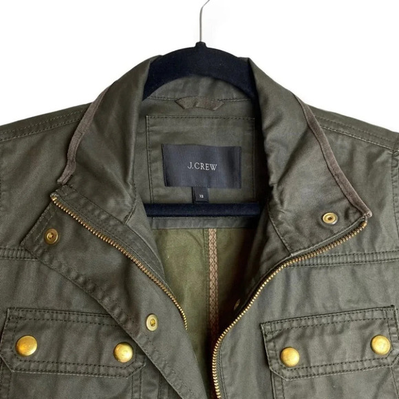 J. Crew Army Green Downtown  Field Jacket - Picture 5 of 10